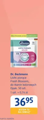 Listki piorące Dr. Beckmann Fresh Blossom promocja w Drogerie DM