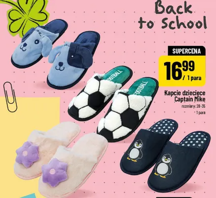 Kapcie dziecięce Captain Mike promocja w POLOmarket