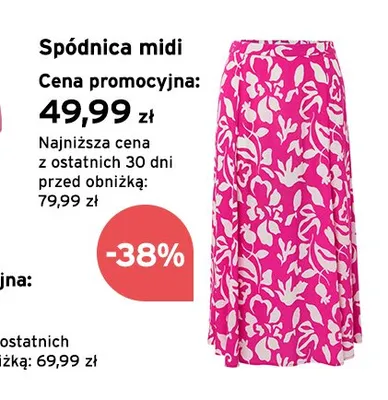 Spódnica midi promocja w Tchibo