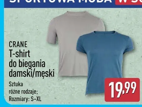 T-shirt do biegania damski/męski promocja w Aldi