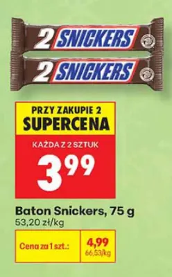 Baton Snickers promocja w Biedronka