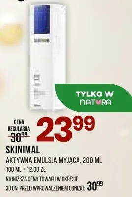 Aktywna emulsja myjąca promocja w Drogerie Natura