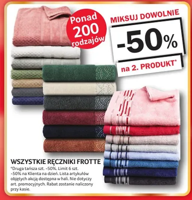 Ręczniki frotte promocja w Selgros