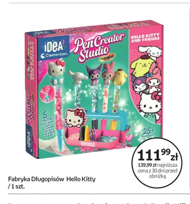 Fabryka długopisów Hello Kitty Clementoni promocja w Empik
