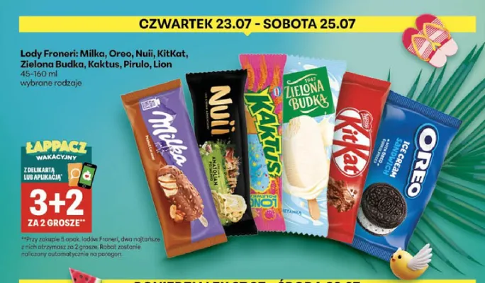 Lody Kaktus promocja w Delikatesy Centrum
