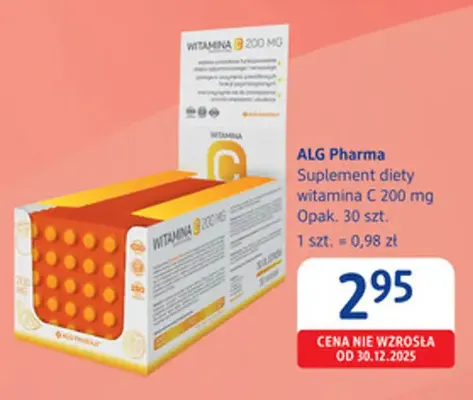Suplement diety witamina C 200 mg ALG Pharma promocja w Drogerie DM