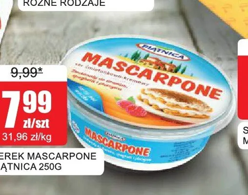 Serek Mascarpone Piątnica promocja w Bingo