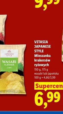 Mieszanka krakersów ryżowych wasabi Vitasia Japanese Style promocja w Lidl