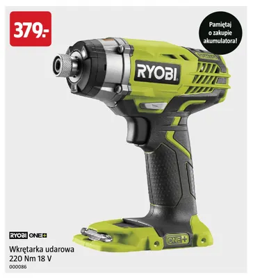 Wkrętarka udarowa 220Nm Ryobi promocja w Jula