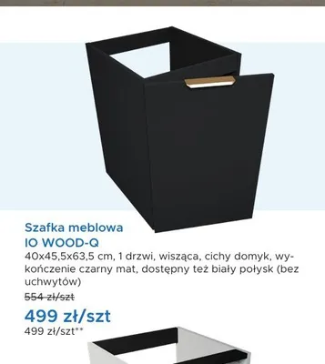 Szafka meblowa IO WOOD-Q promocja w Blu Salony Łazienek