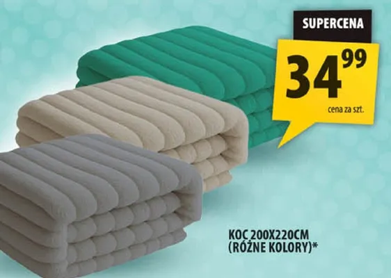 Koc 200x220cm (różne kolory)* Arhelan promocja w Arhelan