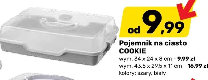Pojemnik na ciasto COOKIE promocja w Bricomarche