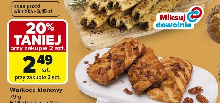 Warkocz klonowy promocja w Carrefour Market