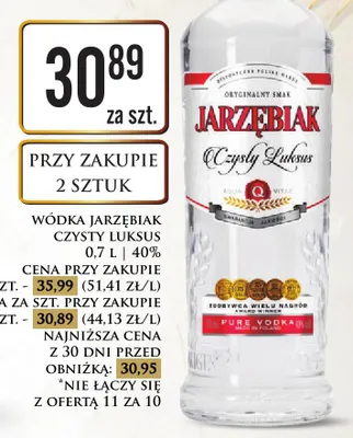 Wódka Jarzębiak Czysty Luksus promocja w Dino