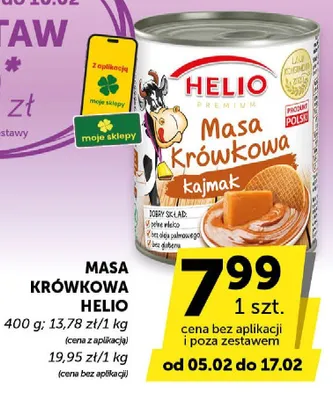 Masa krówkowa HELIO kajmak promocja w ABC