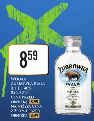 Wódka Biała 0,1 l promocja w Dino
