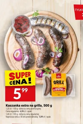 Kaszanka extra na grilla Białecki promocja w Twój Market
