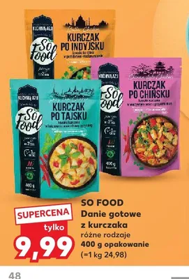 Danie gotowe Kurczak po indyjsku So Food promocja w Kaufland