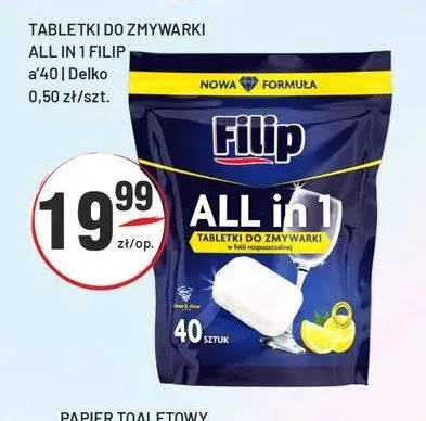Tabletki do zmywarki Filip All in 1 promocja w Sedal