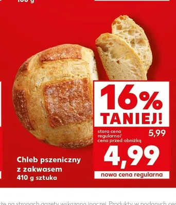 Chleb pszeniczny z zakwasem promocja w Kaufland