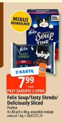 Karma dla kota Felix Deliciously Sliced promocja w Leclerc