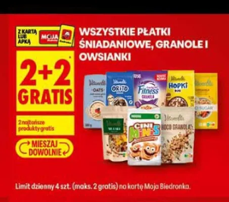 Płatki śniadaniowe Nestlé Cini Minis promocja w Biedronka
