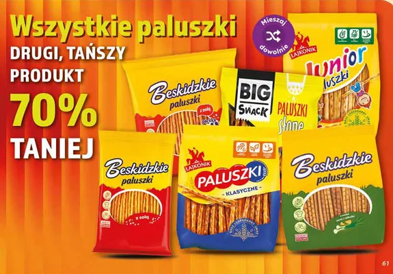 Paluszki Beskidzkie sera i cebulki promocja w Dino