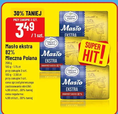 Masło ekstra 82% promocja w POLOmarket