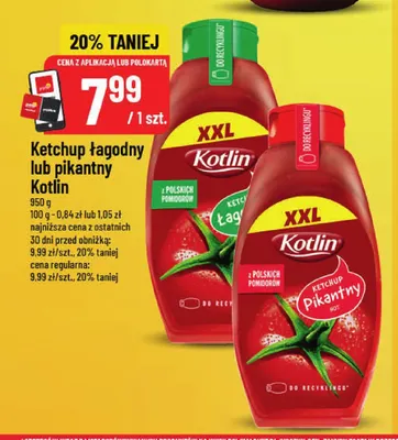 Ketchup pikantny Kotlin promocja w POLOmarket
