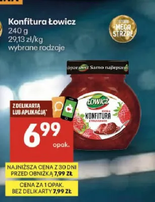 Konfitura Łowicz promocja w Delikatesy Centrum