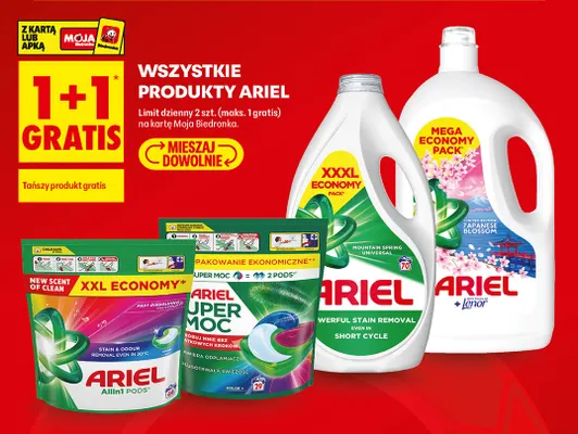Kapsułki do prania Super Moc Ariel promocja w Biedronka