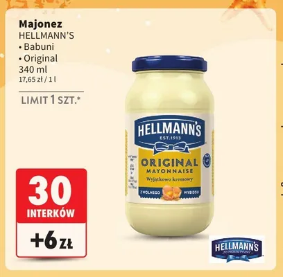 Majonez Hellmann's Babuni promocja w Intermarche