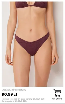 Brazyliany dół od kostiumu Calzedonia promocja w Calzedonia