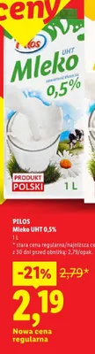 Mleko UHT 0,5% promocja w Lidl