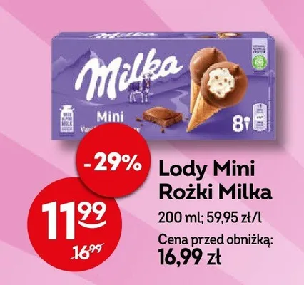 Lody Mini Rożki promocja w Żabka