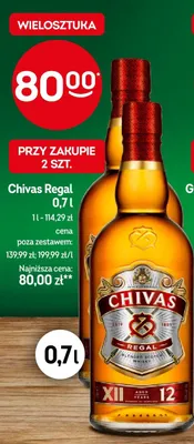 Whisky Chivas Regal 12 YO promocja w Żabka