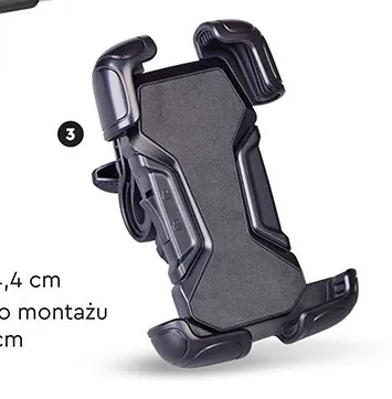 Uchwyt rowerowy na telefon z systemem szybkiego montażu Forever promocja w Biedronka