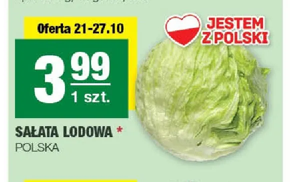 Sałata lodowa promocja w SPAR