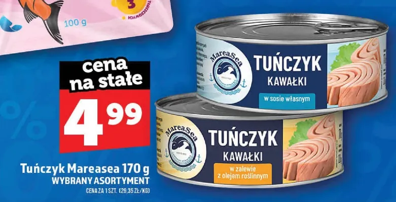 Tuńczyk kawałki w zalewie z olejem roślinnym Mareasea promocja w TOPAZ