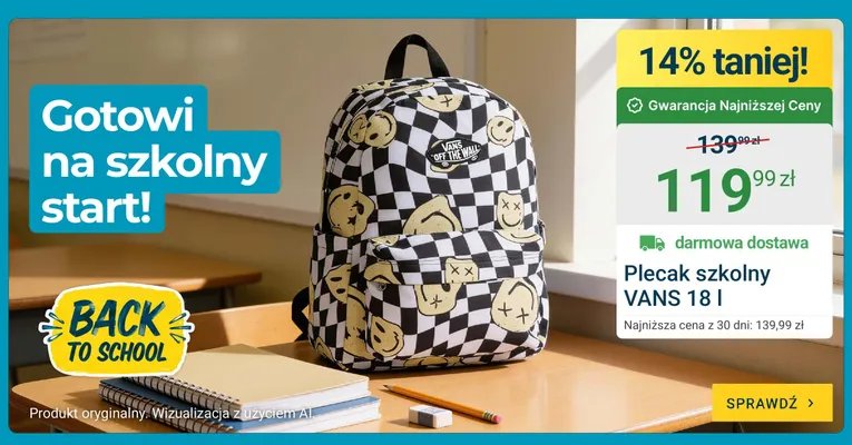 Plecak szkolny VANS 18 l promocja w ERLI