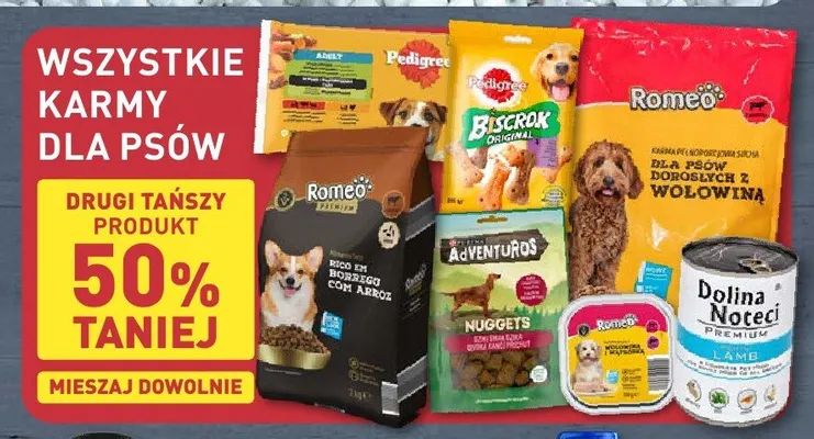 Karmy dla psów promocja w Aldi