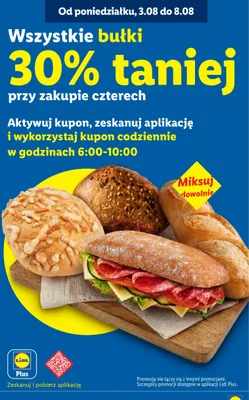 Bułki promocja w Lidl