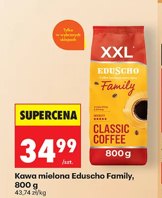 Kawa mielona Eduscho Family promocja w Biedronka
