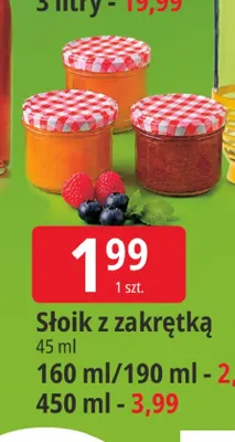 Słoik z zakrętką 160 ml promocja w Leclerc
