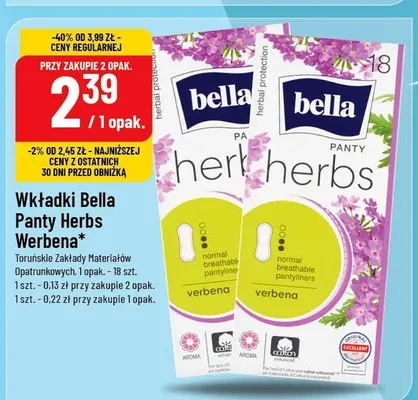 Wkładki Panty Herbs Werbena promocja w POLOmarket