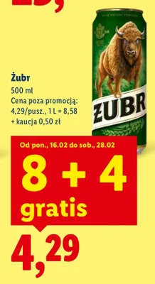 Piwo promocja w Lidl