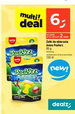 Żelki do obierania Amos Peelerz promocja w Dealz