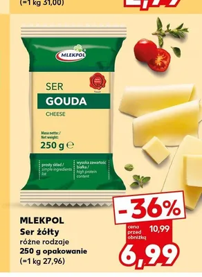 Ser żółty Mlekpol promocja w Kaufland