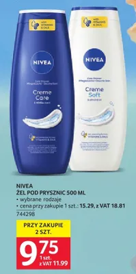 Żel pod prysznic Nivea 500 ml - wybrane rodzaje promocja w Selgros