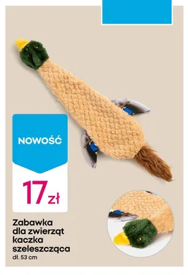 Zabawka dla zwierząt kaczka szeleszcząca promocja w Pepco